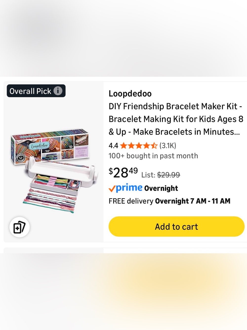 Kids DIY Friendship Bracelet Maker Kit - Multicolor